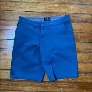 Nat Nast Men's Deep Blue Flat Front Shorts